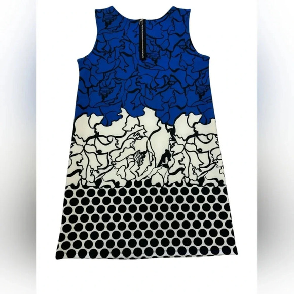 Isle EUC Sleeveless A-Line  Blue and Black Mini Dress Size Medium - Picture 5 of 10